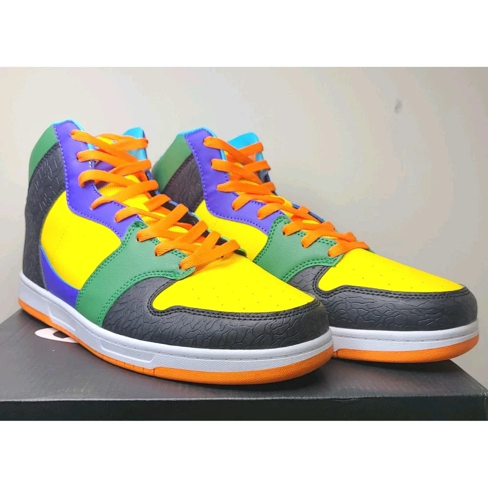 AND1 Slam Mid TPR Mens 10.5 Black Yellow Fairway NIB Basketball Shoes